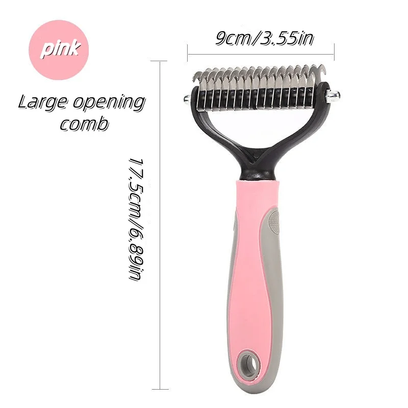Pet Knotting Comb Dog Hair Removal Comb Beauty Comb Double sided Universal Stainless Steel Massage Comb Cat and Dog Hair