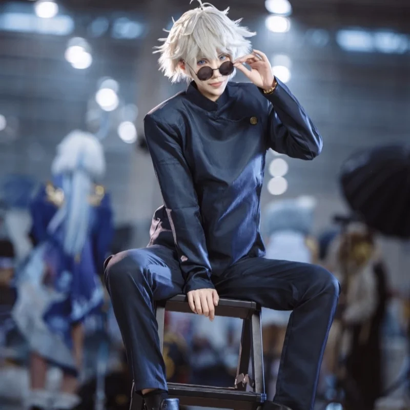 

Anime Jujutsu Kaisen Gojo Satoru Itadori Yuji Satoru Gojo Cosplay Costume Eye Patch Wigs Glasses Suit High Quality Cos Clothing