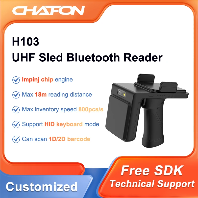 CHAFON H103 UHF Bluetooth handheld reader with Android Working System for Inventory checking