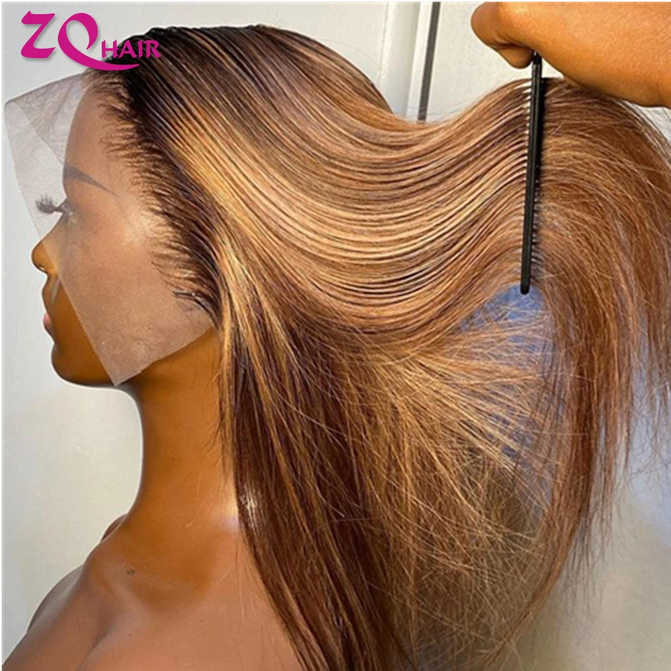 

Highlight Wig Human Hair 13x4 HD Lace Front Human Hair Wigs For Women Bone Straight 13x6 HD Lace Frontal Wigs 100% Human Hair