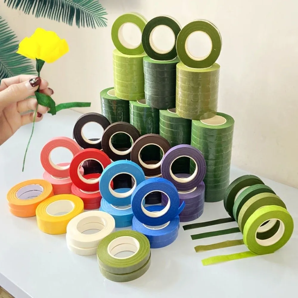 

New DIY Floral Paper Tapes Multifunctional Self-adhesive Bouquet Stem Tape Craft Floral Crafts Stamen Wrapping Tape