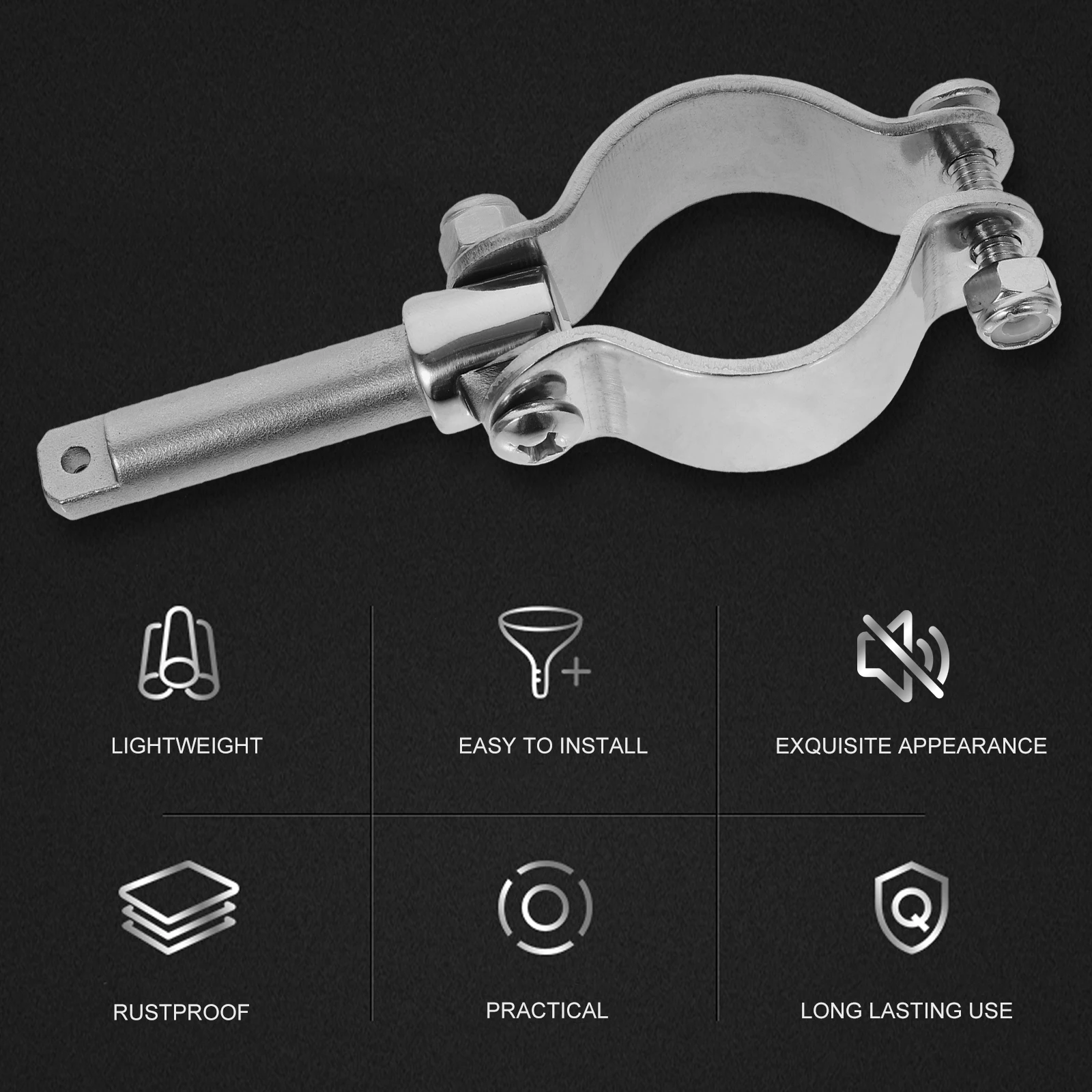 

Adjustable Paddle Holder Durable Stainless Steel Kayak Fishing Gear Extend Clip Base Canoe Accessories Boat Hardware