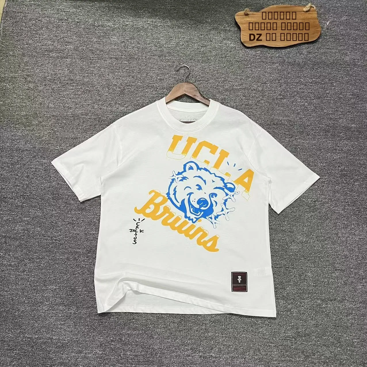 

Футболка свободного кроя с круглым вырезом и коротким рукавом, коллекция FW25 N Bruins, хлопковая, молодежная, модная, летняя, для молодых мужчин