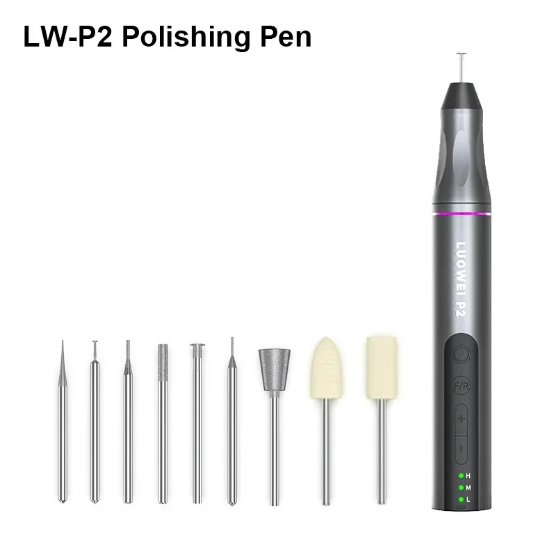 LUOWEI LW-P2 Portable Polishing Pen for Cellphone Tablet Maintenance Multifunctional Intelligent Electric Sanding Drilling Tool