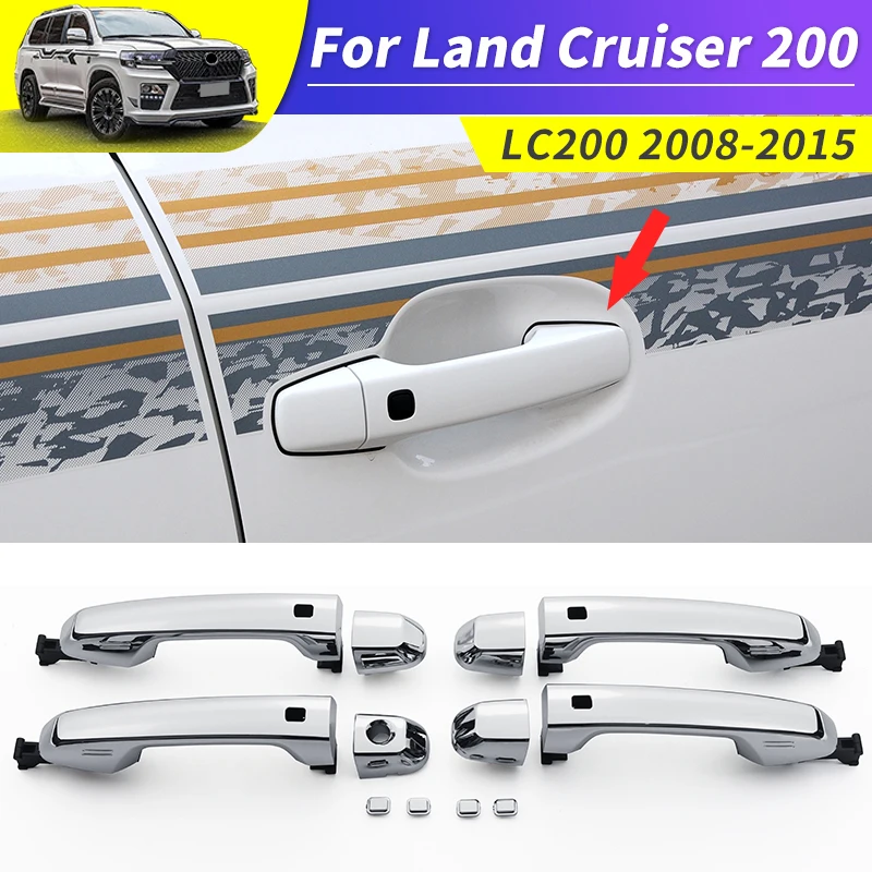 For Toyota Land Cruiser 200 2008-2015 2014 2013 Exterior Handle Replacement Parts LC200 FJ200 upgraded Modification Accessories