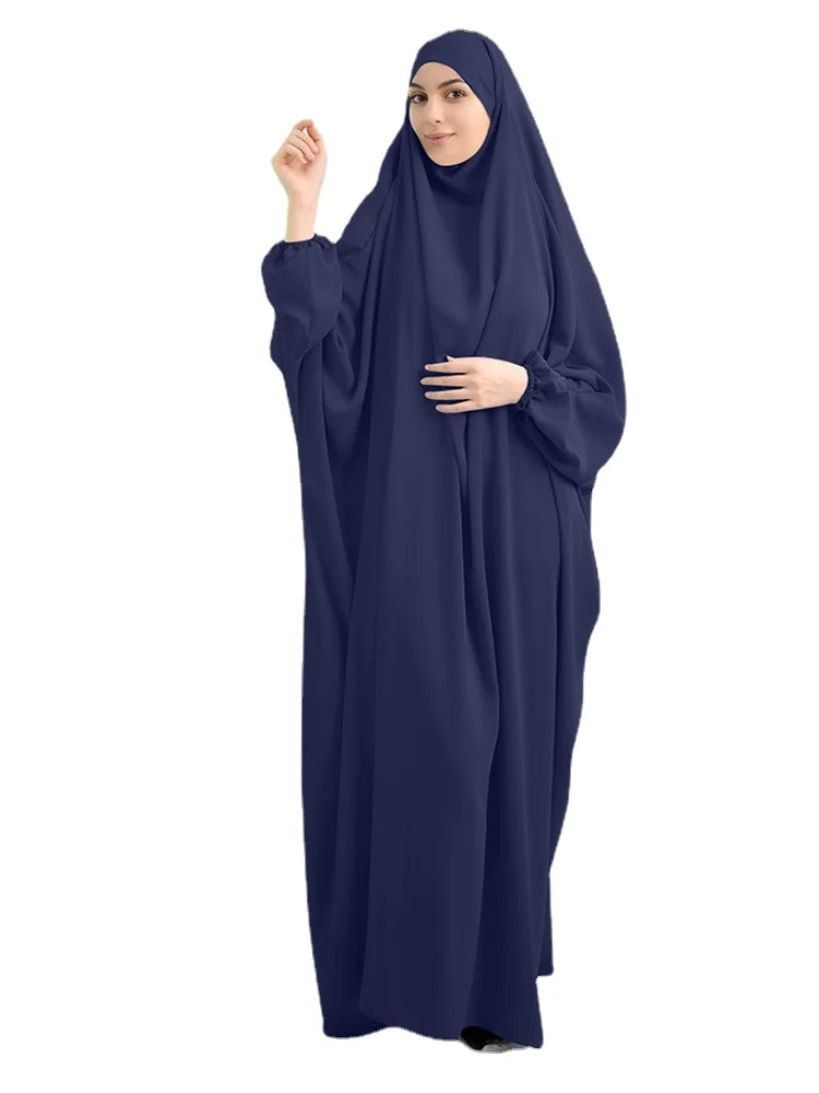 

10 Colors Hooded Muslim Women Hijab Dress Prayer Garment dress Abaya Long Khimar Full Cover Ramadan Gown Islamic Clothes