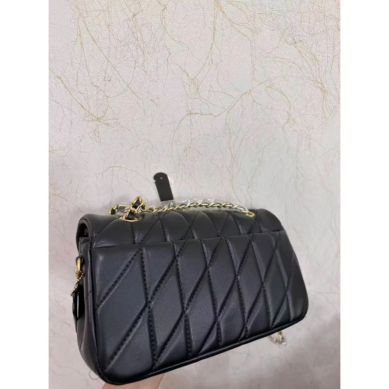 Single Shoulder Hand-held Chain Style Crossbody Bag, A New Fashion Style Diamond Grid Small Fragrance Style Small Fragrance Bag