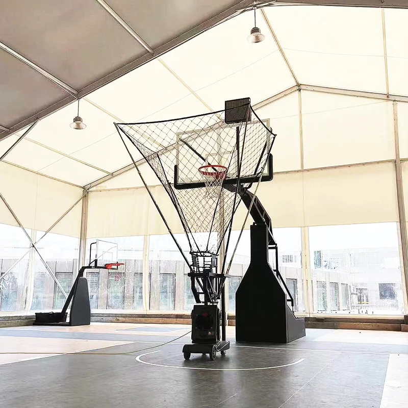 الجملة معدات التدريب التحكم عن بعد كرة السلة آلة الرماية الارتداد #4
