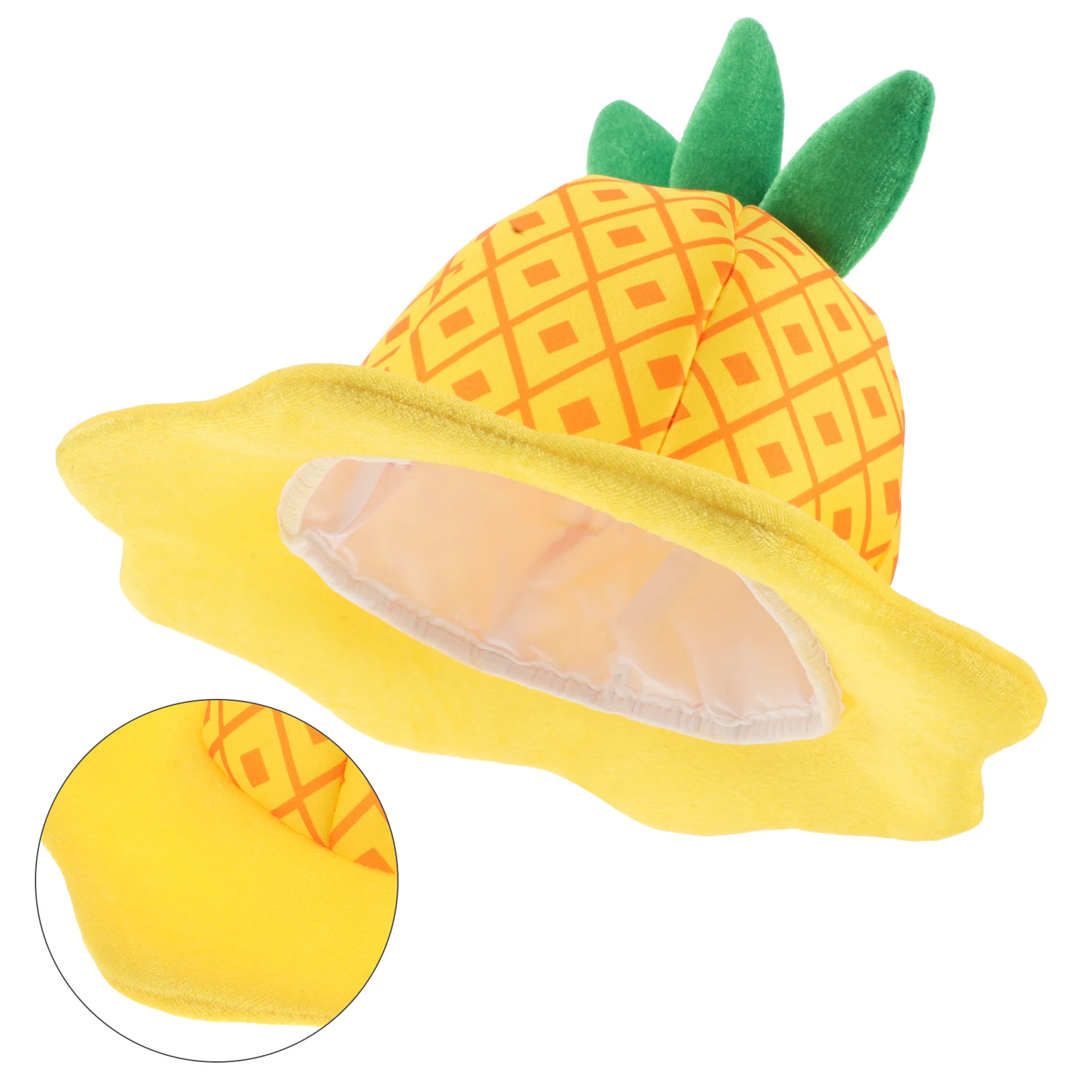 

Funny Pineapple Hat Unique Shape Fruit Headband for Costume Party Masquerade Carnival Beach Summer Festival Wearable Accessory