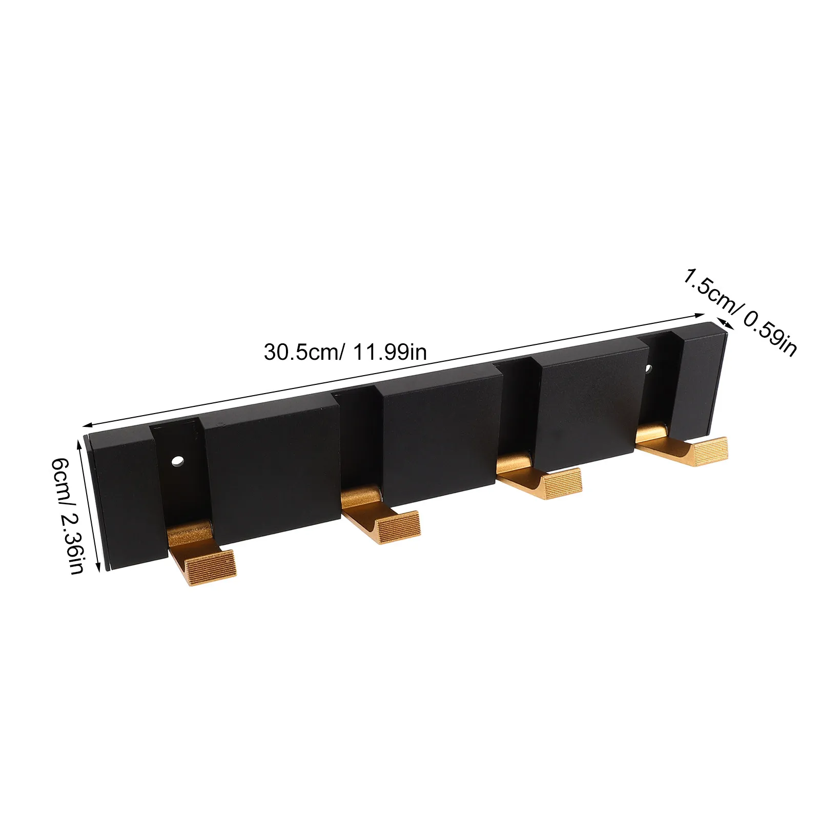 Wall Mounted Coat Rack Foldable Hidden Hooks Heavy Duty Towel Rack Space Saving Clothes Hanger Bathroom Door Entryway - view 5