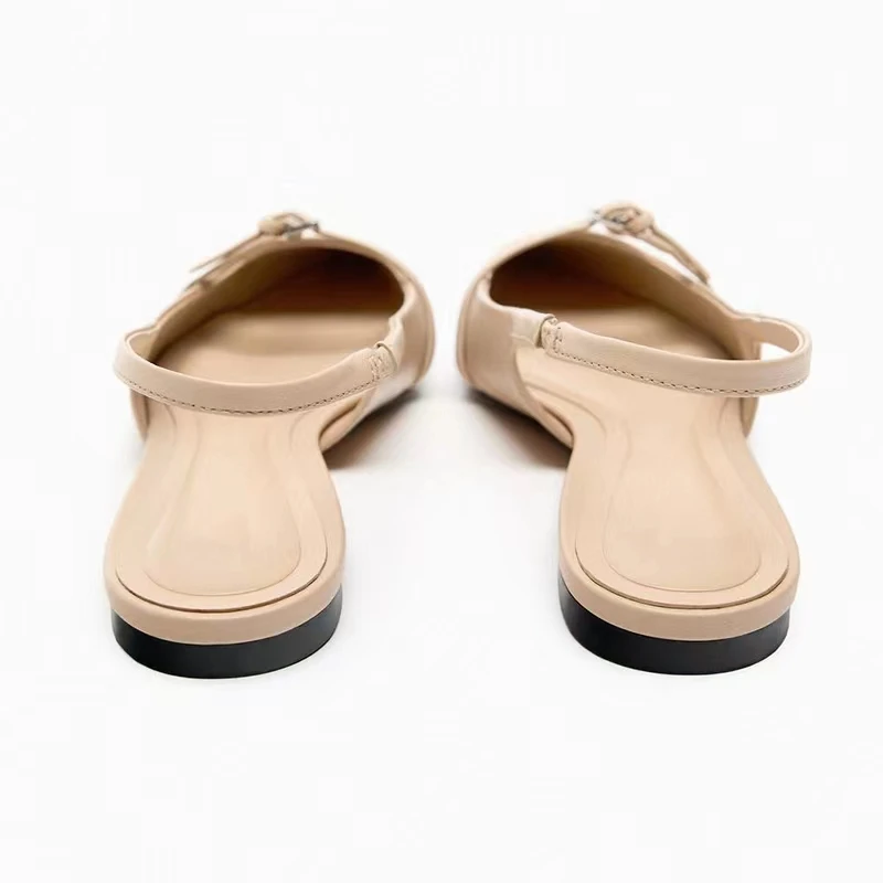 2024 sommer Neue Stil Spitz Bequeme Casual Einfarbig Flache Schuhe Flacher Mund Atmungsaktive Sandalen KEINE: 8813 – Detail 14