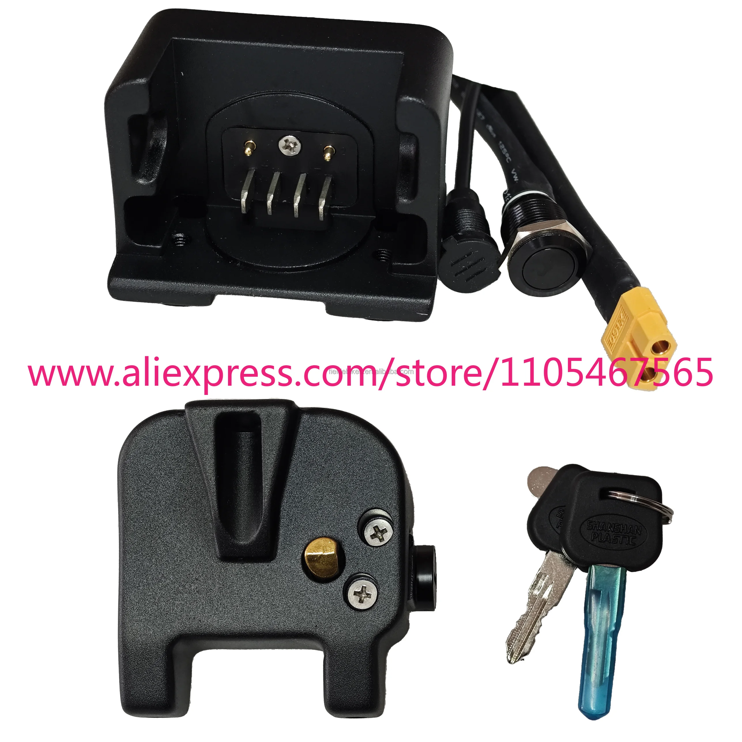 

E10 E22 E23 E14 E40 E82 Frame Matching Battery Base Mount with Lock and Key Denver Frame Matching Battery Mount