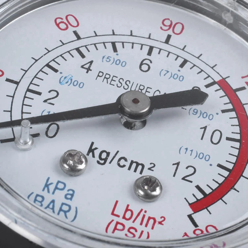 Горячий TTKK 2X круглый 0-180 фунтов на квадратный дюйм, диаметр 13 мм 1/4BSP, воздушный манометр компаратора, черный