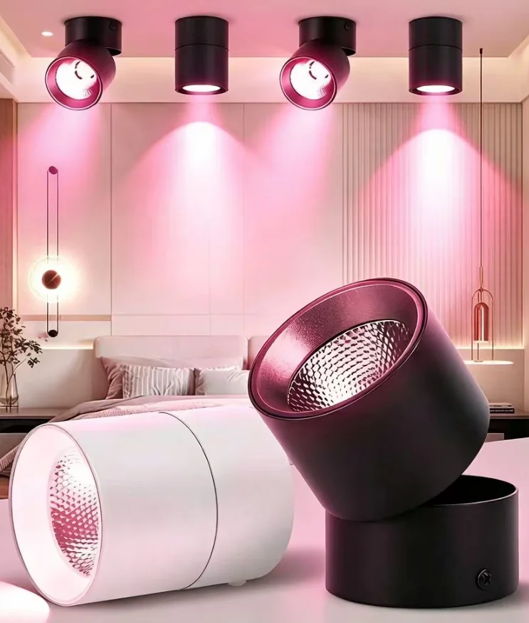 Image 4: Lampe tube COB pliable intelligente Tuya avec angle réglable à 360 degrés, lampe tube intelligente haute efficacité avec WiFi-Zigbee