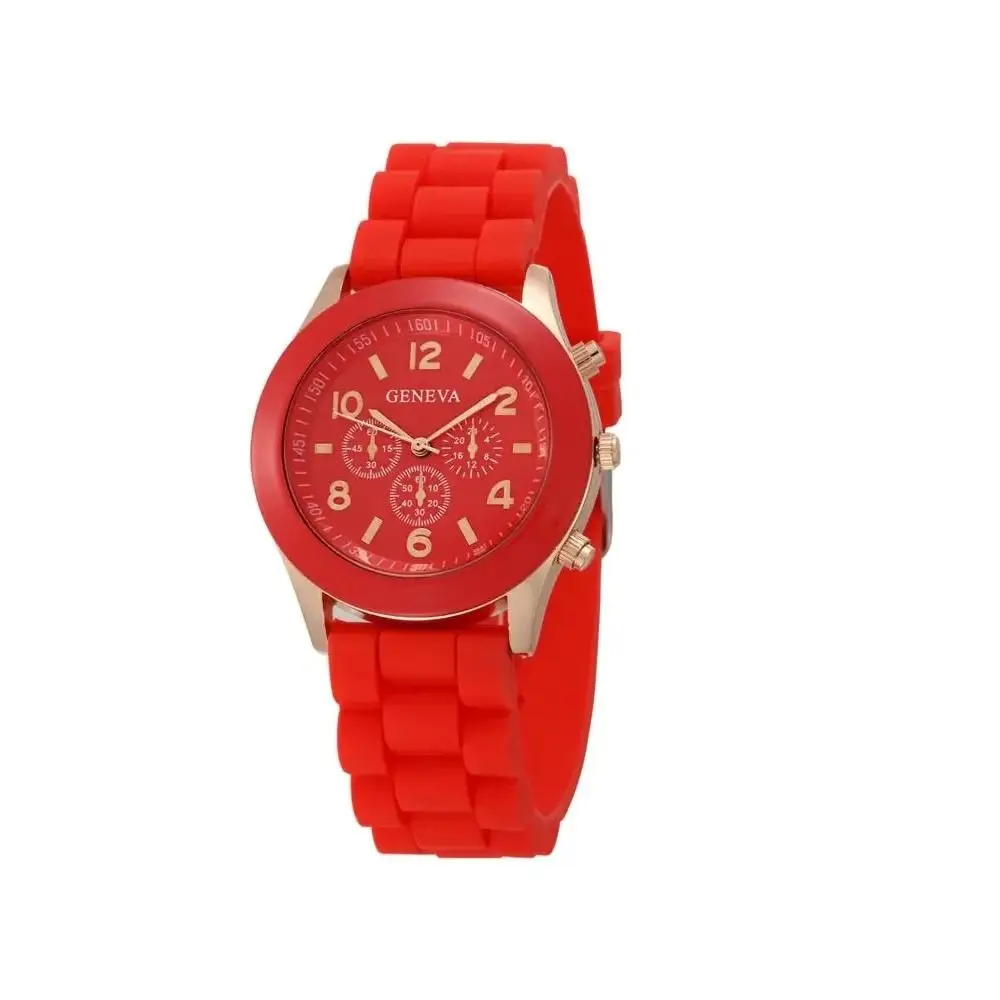 New Silicone Strap Quartz Wristwatches Simple Sports Electronic Watch Casual Women Wrist Watches