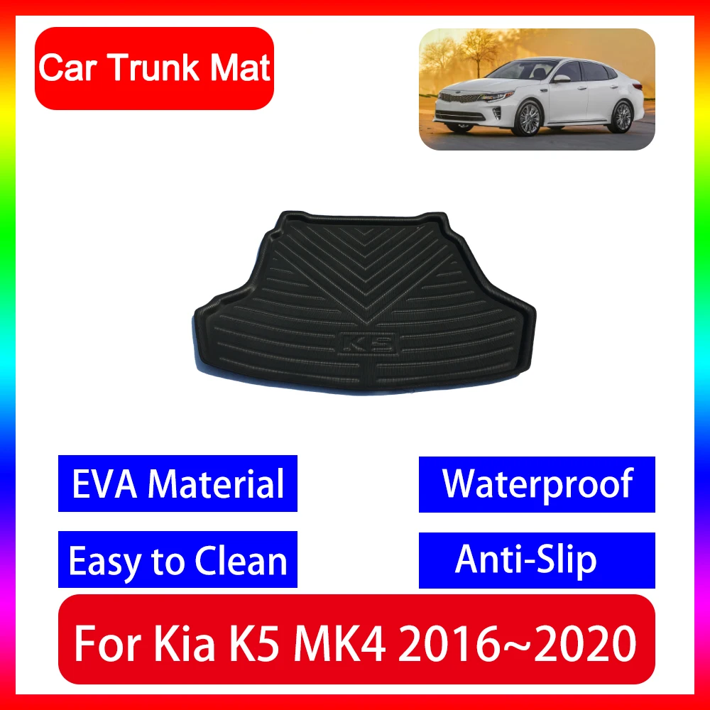 

Car Trunk Mat For Kia K5 Optima JF MK4 2016 2017 2018 2019 2020 Carpet EVA Anti-slip Trunk Protective Waterproof Liner Box Pad