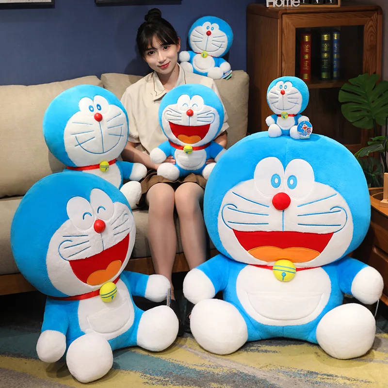 Original Doraemon Classic Doll Stuffed Plush Toy Soft Doraemon Doll Anime Plushie Toy Animals Peluche Doll Pillow Kid Xmas Gift