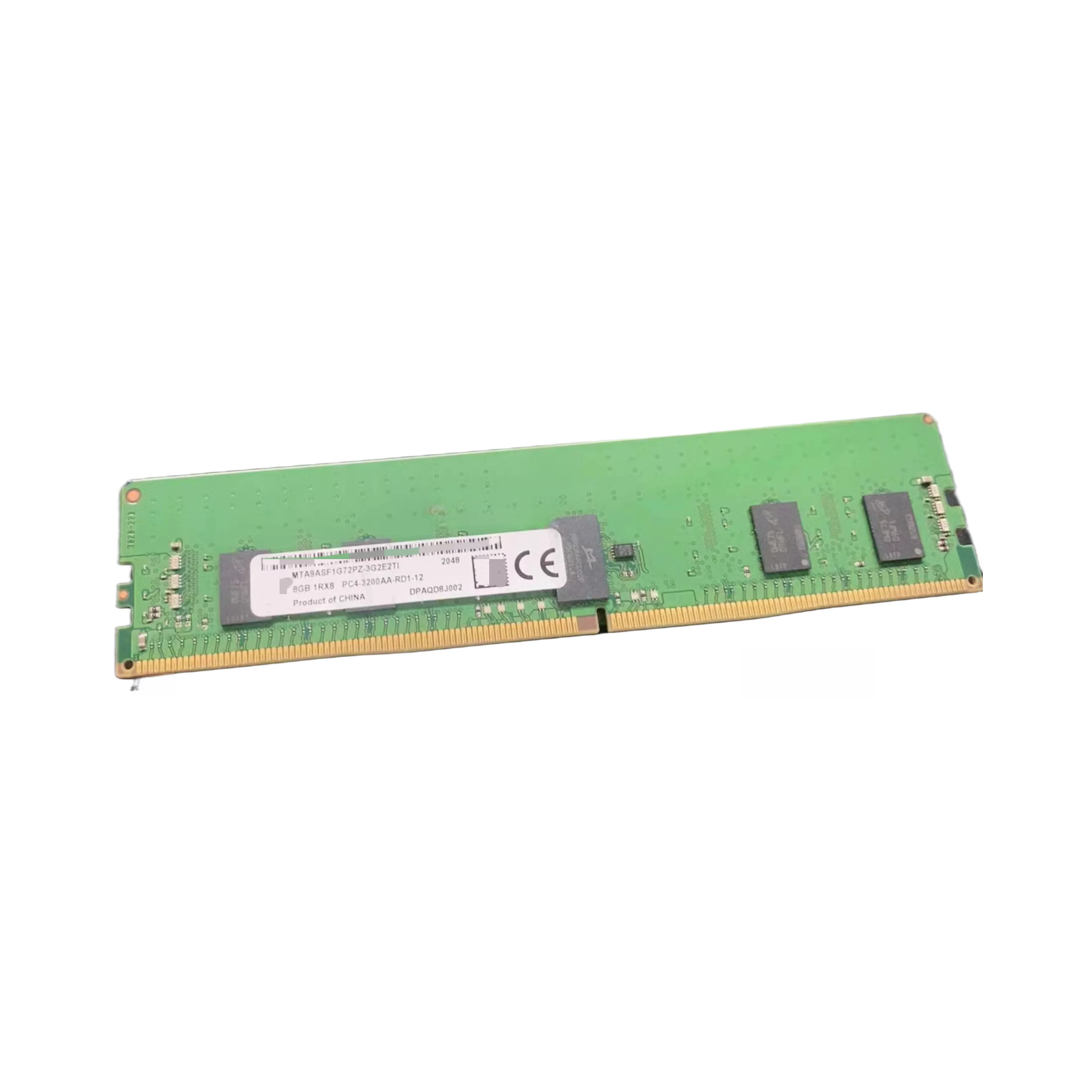 

MTA9ASF1G72PZ-3G2E2TI 8G 1RX8 PC4-3200AA ECC REG