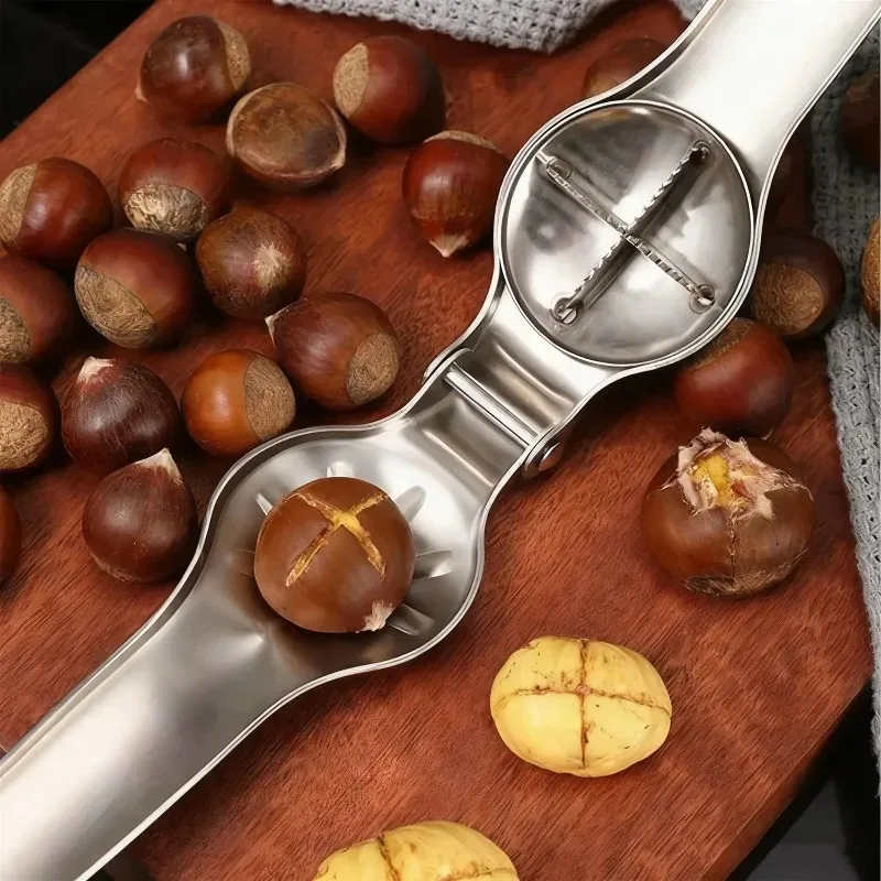 High High Quality Stainless Steel Two - in - One Chestnut Machine Kitchen Tool with Dry Bottle Opener Sheath and Cutter Function - Aliexpress Deal