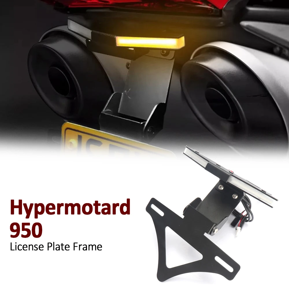 

FOR Ducati Hypermotard 950 / SP 2018-2023 Motorcycle Accessories Rear Tail Frame License Plate Holder Tail Wing Frame Kit
