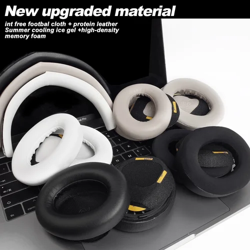 Imagen 2 del producto Almohadillas para auriculares Bose QuietComfort(QC), almohadillas de repuesto para diadema Ultra inalámbrica, orejeras, cubiertas de memoria de malla, proteína de esponja