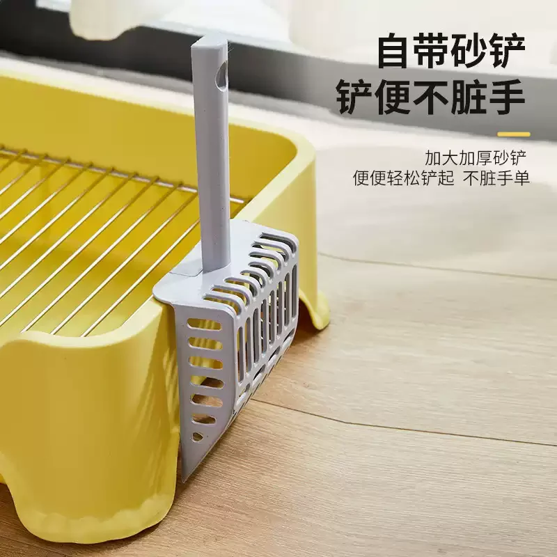 Stainless Steel Grid Dog Toilet Tray for Small Medium Dogs Anti Step Waste Puppy Potty Training Litter Box Pet Toilet Supplies