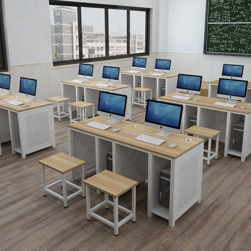 School computer room computer desk desktop training classroom microcomputer room multimedia teaching desk primary and secondar