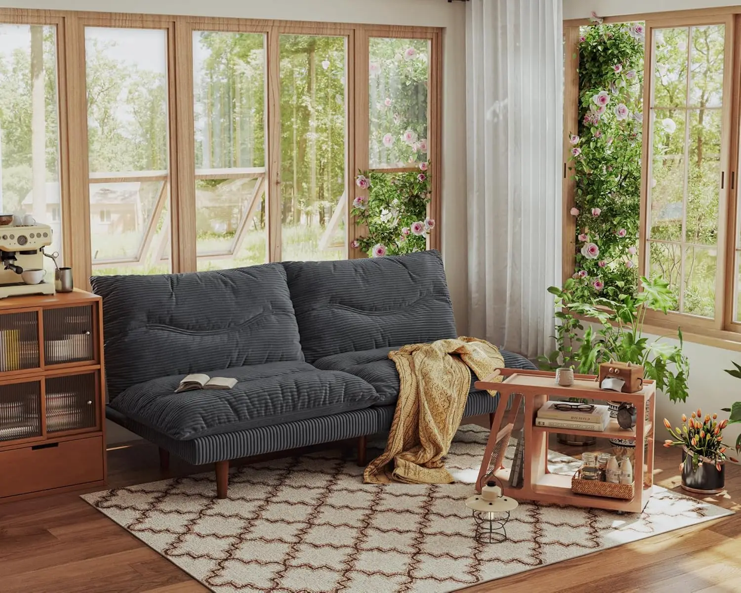 Futon Sofa Bed, 69 …