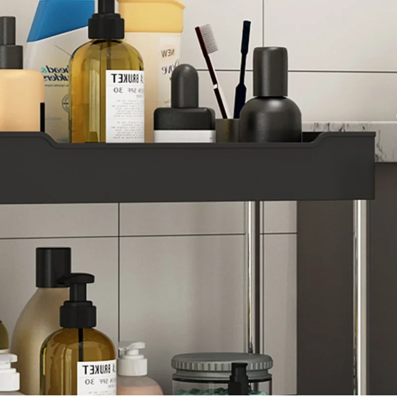 Rolling Storage Cart Mobile Shelving Unit Kitchen Laundry Room Rack Bathroom Organization Living Room Storage Easy Mobility