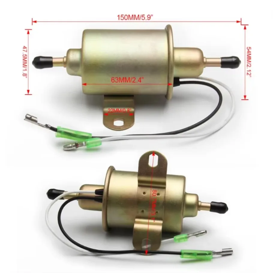 Universal 12V Car Electric Fuel Pump Gasoline Diesel Pump Fit for Polaris Ranger 400 500 UTV Replace Pressure Fuel Pump 1x