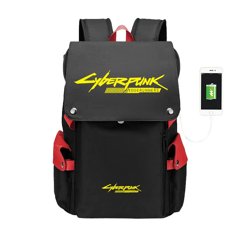 2024 Nuovo zaino Cyberpunk Edge walkers coassurato la borsa da studente circostante Luci Backpack