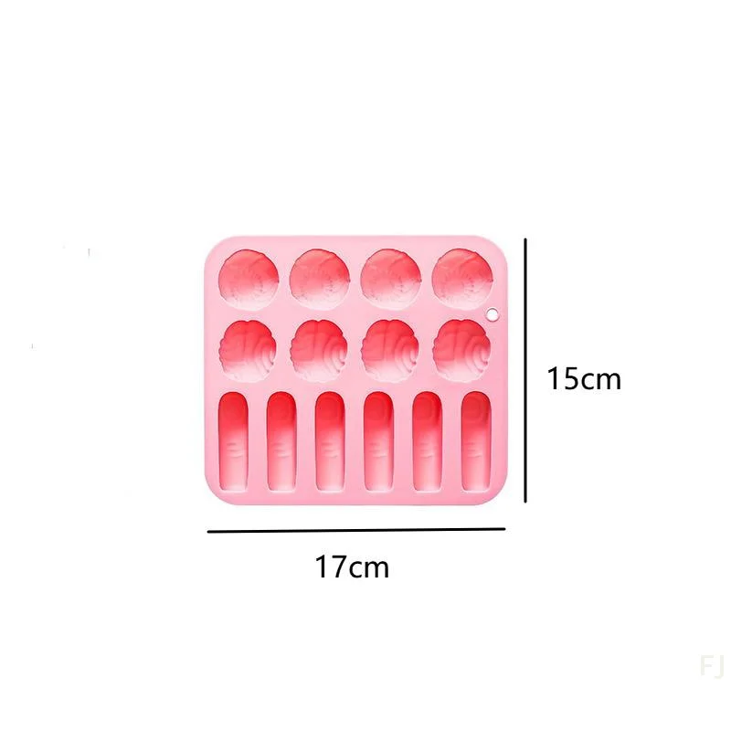 [YU] 14 تجويف الهالوين قطع إصبع الدماغ مقلة العين شكل قالب من السيليكون مناسبة DIY بها بنفسك قالب خبز حلوى الشوكولاتة للهالوين