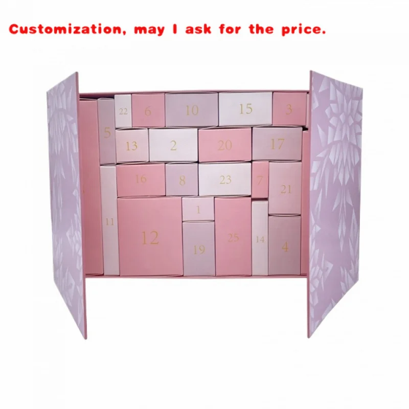 

custom.New Design Stamping OEM Competitive Price Calendar Box Eid Countdown Calendar Box System