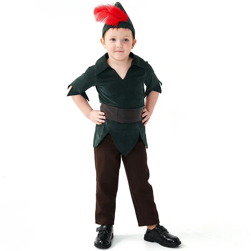 

Halloween Cosplay Hunter Robin Hood Archer Stage Costume For Children's