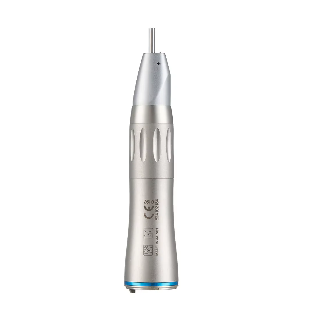 NSK Ti-MAX X65L Fiber Optic Dentistry Low Speed Handpiece Dental 1:1 Drive Speed Straight Handpiece Blue Ring Fit E Type Motor