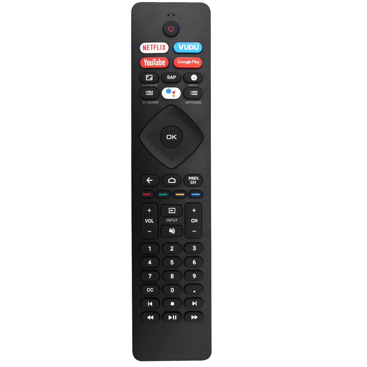 

Детали для замены голосового пульта дистанционного управления для Philips Android 4K Ultra HD Smart LED TV с клавишами Netflix Vudu YouTube