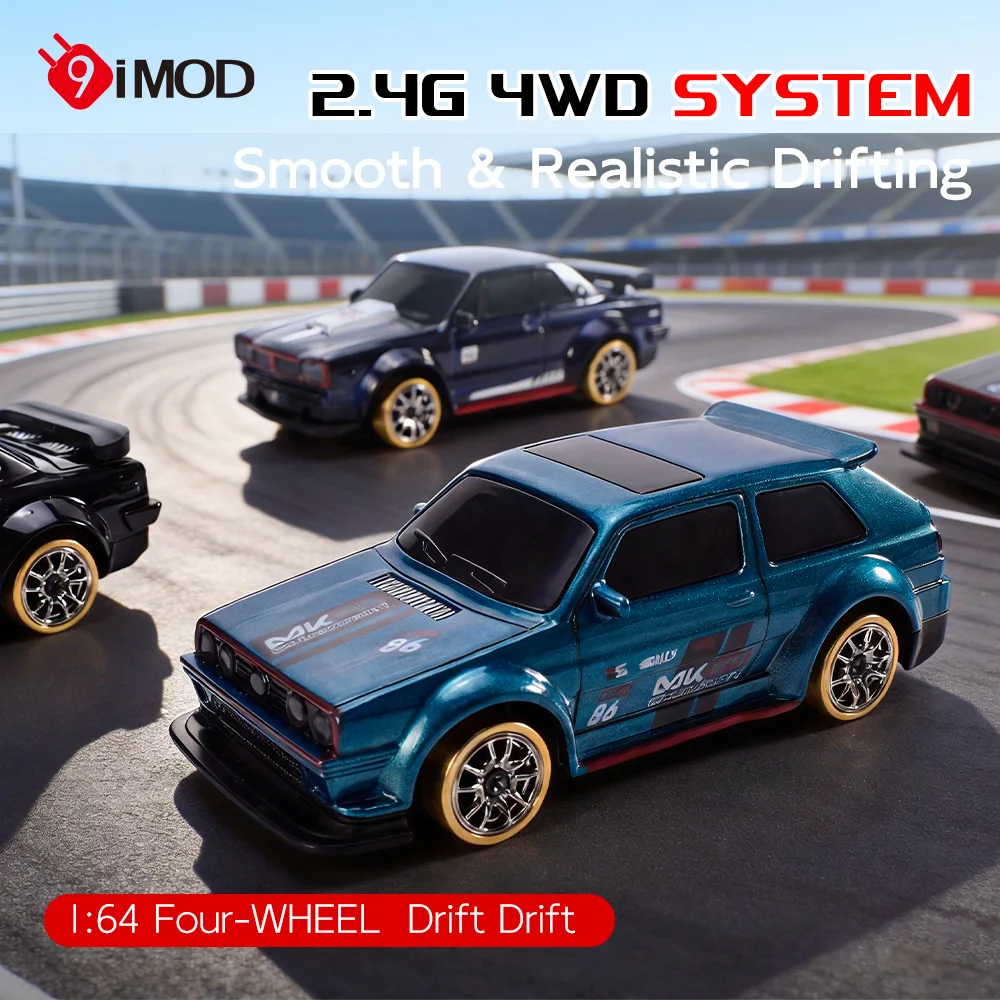 

9IMOD 1/64 RC Drift Car 2.4G 4WD Proportional RC Vehicle with Gyro Magnetic Charging