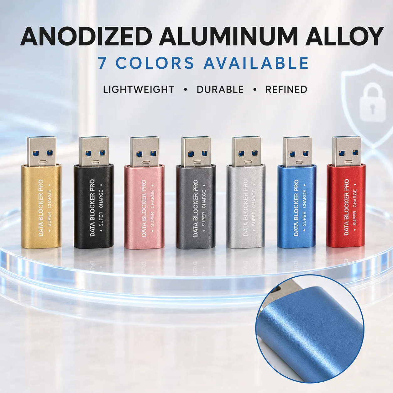 USB/Type-C Adapter,USB/Type-C Data Blocker Data Sync Prevention for Secure Phones Use Safety Data Interrupter Privacy Protection