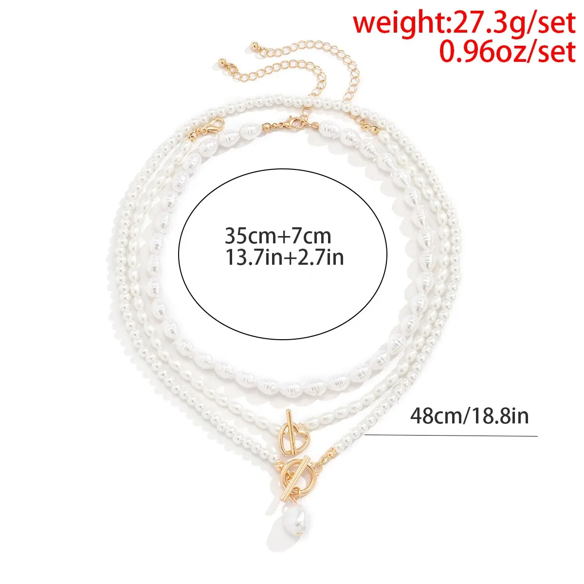 Elegant Vintage Imitation-Pearl Love Heart Pendant Choker Necklace Women Punk OT Buckle Bead Chain Wed Jewelry Y2K Accessories image 4