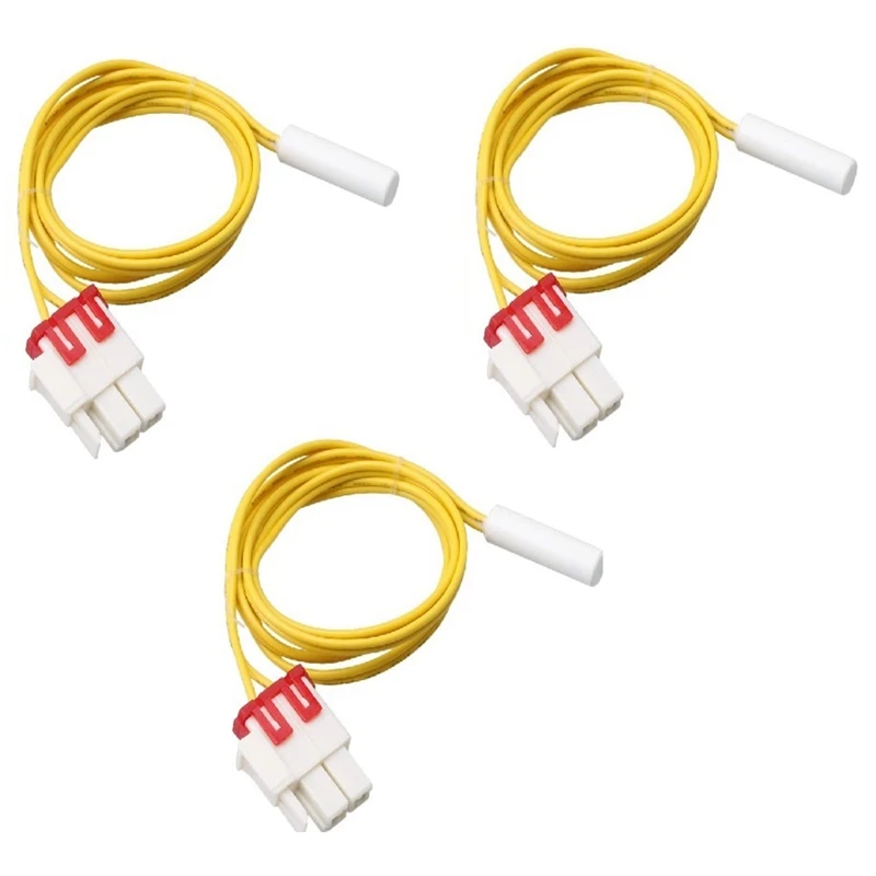 

3Pcs DA32-00006W Refrigerator Defrost Temp Sensor Replacement for Samsung AP41336842 DA32-10105R DA32-10105R