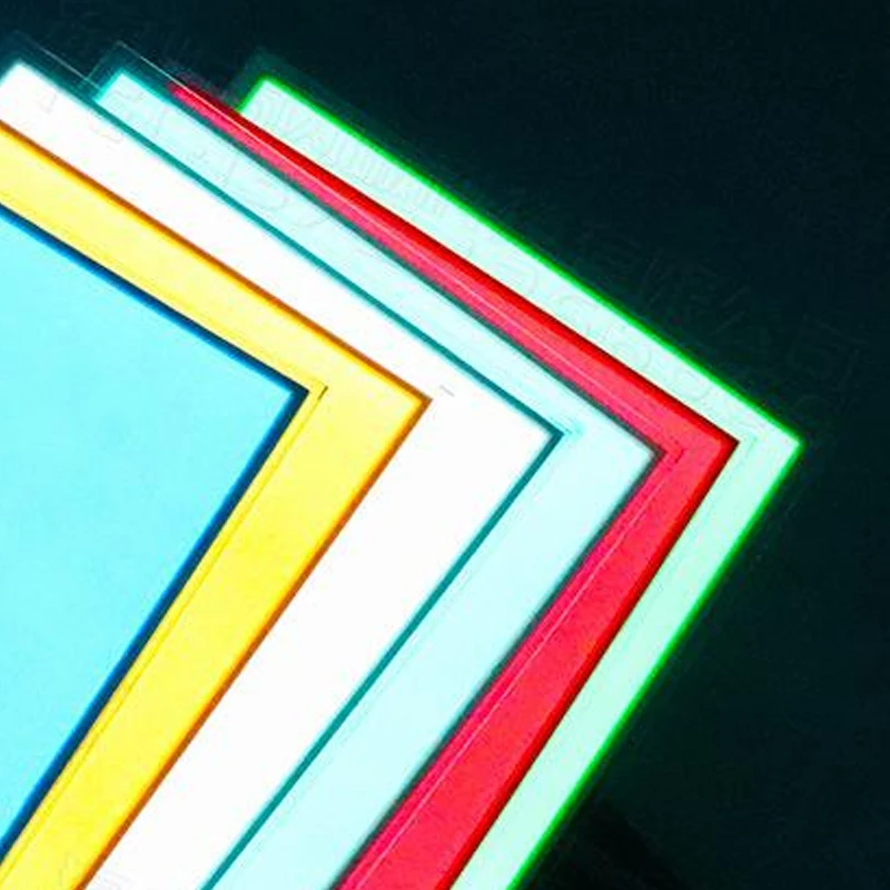 

12V 10x10cm EL Flexible Electroluminescent Cold Light Source Cuttable DIY Luminous Frame Backlight Model Environmental Source