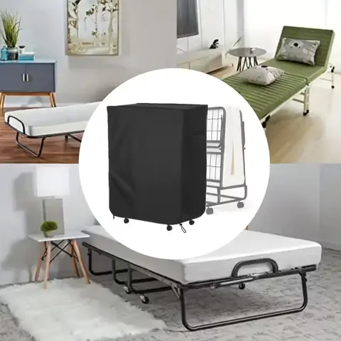 Portable Folding Bed Cover | Waterproof Dustproof Stain-Resistant | Universal Fit for Outdoor Patio Beds & Folding Beds