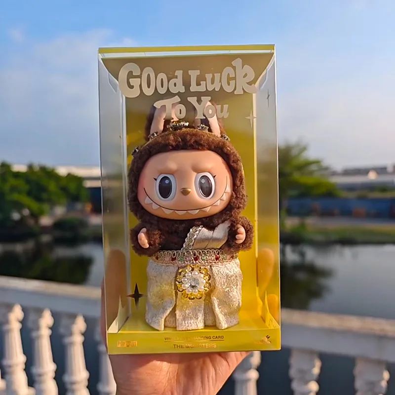 Genuine Limited Edition The Monsters Labubu Good Luck To You Series Vinyl Face Doll Action Figure Keychain Pendant Holiday Gift