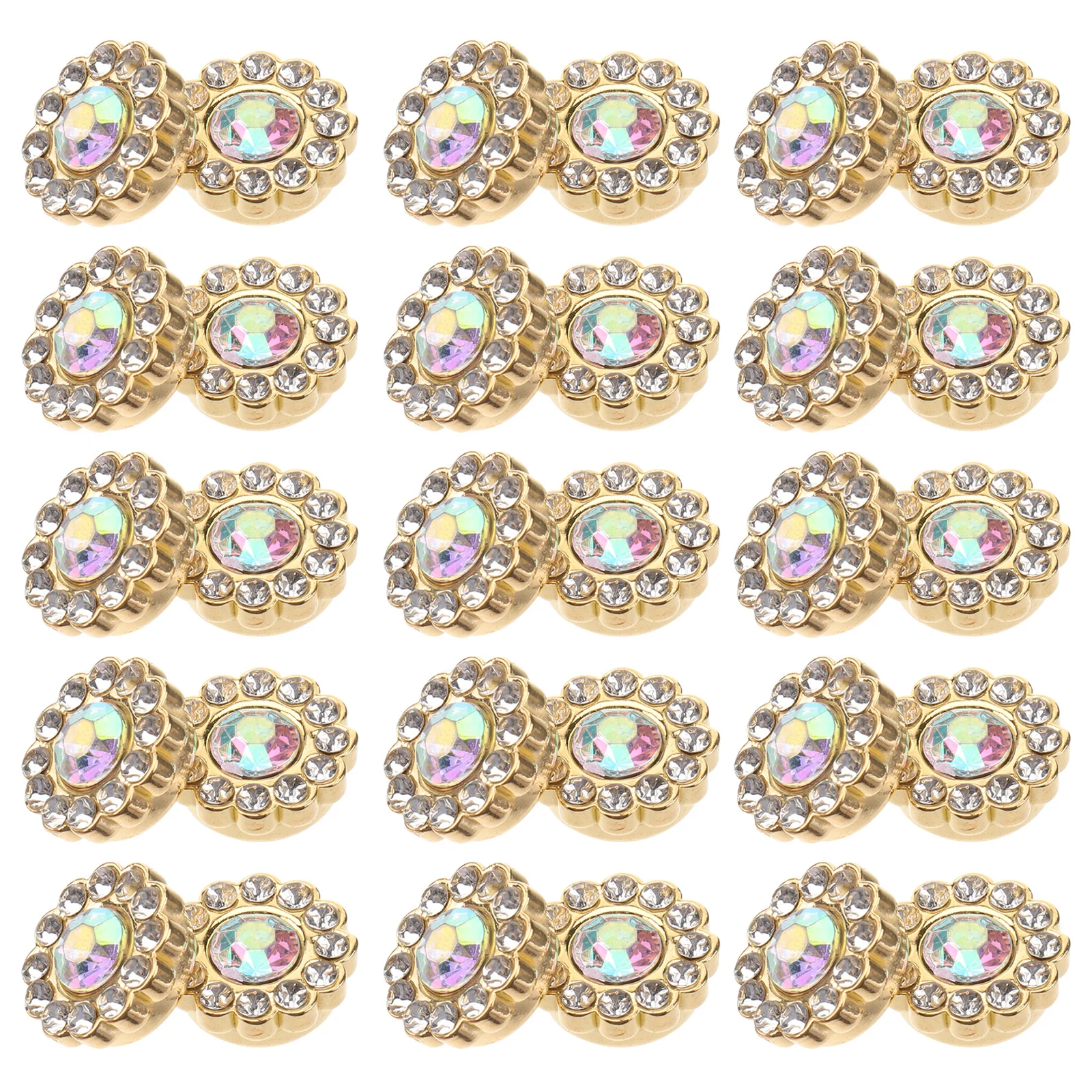 

50Pcs ABS Pearl Flower Plate Accessories Exquisite DIY Glue on Embellishment for Hairband Bag Garment Decoration White