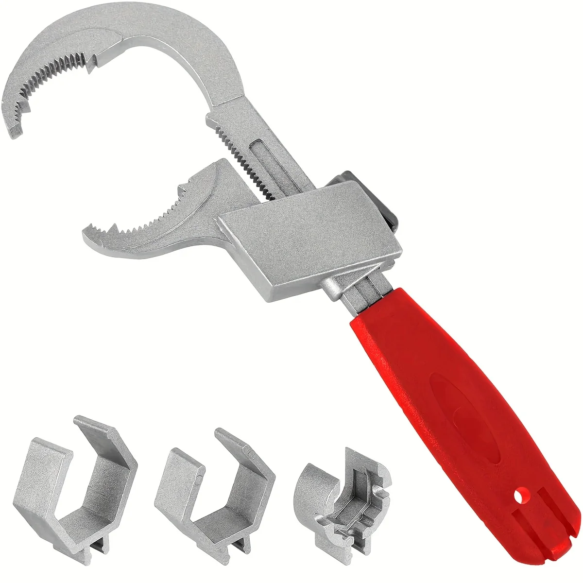 

80mm Open-end Crescent Wrench Pipe Wrench for Disassembly Assembly of Sanitary Ware Universal Adjustable Double-ended Wrench