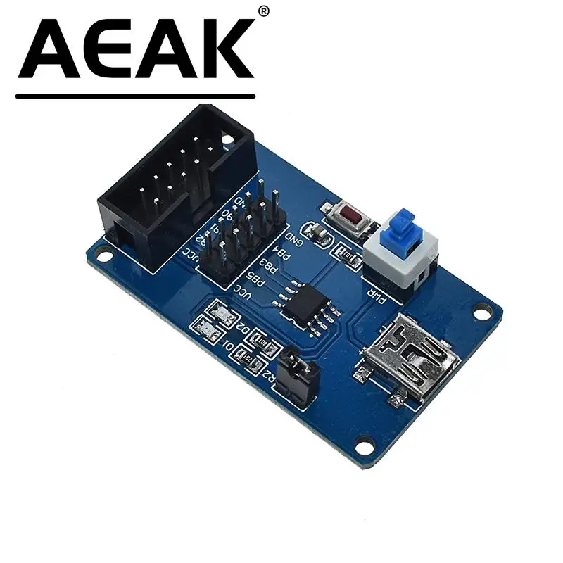 AEAK Attiny13 AVR Development Board Attiny13A-SSU Learning Board Experimental Test Boards AVR Board Minimum System