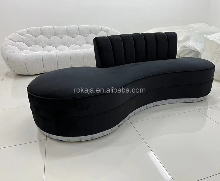 Star Hotel Furniture Lobby Fabric Sofa Set Custom Multi-Seat Curved Sofa Shaped Sofa Living Room