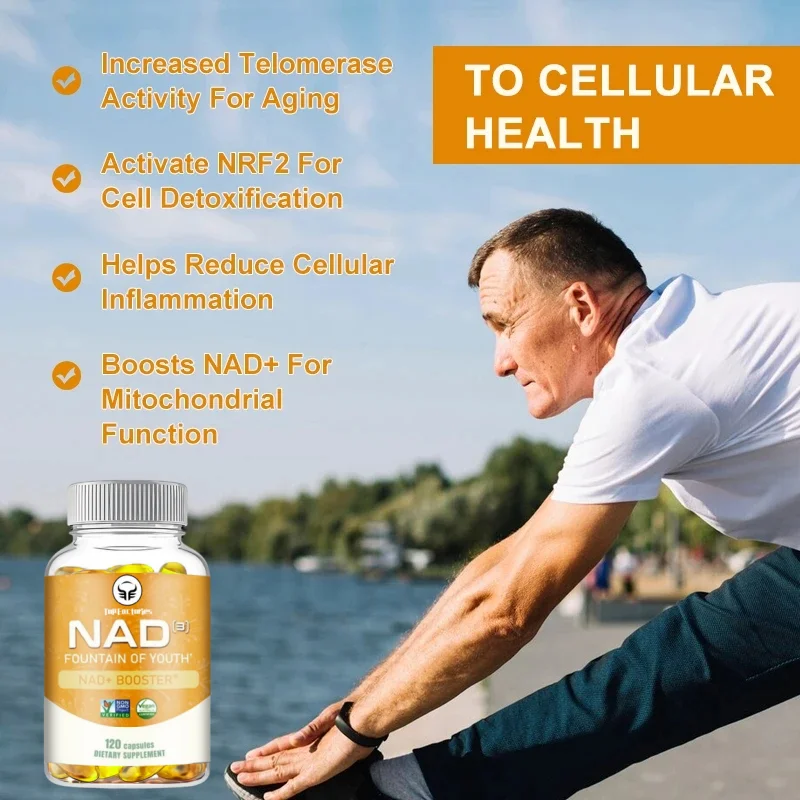 Liposomal NAD+supplement, ultra pure actual NAD supplement, enhances absorption, strengthens NAD+, anti-aging, energy