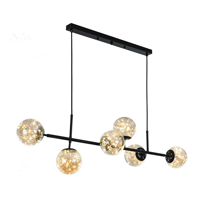 

Restaurant, light luxury, new, Nordic, gypsy, chandelier, simple, modern