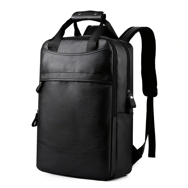 Rucksack Herren Große Kapazität Business Leder Computer Rucksack Herren Mode Trend PU Tasche